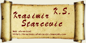 Krasimir Starčević vizit kartica